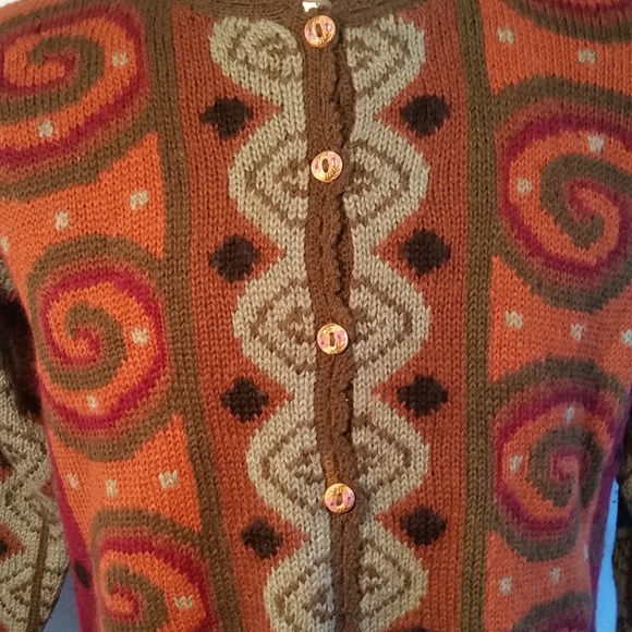 Peruvian Perfection Alpaca Hand Knit Sweater Large - Picture 6 of 8